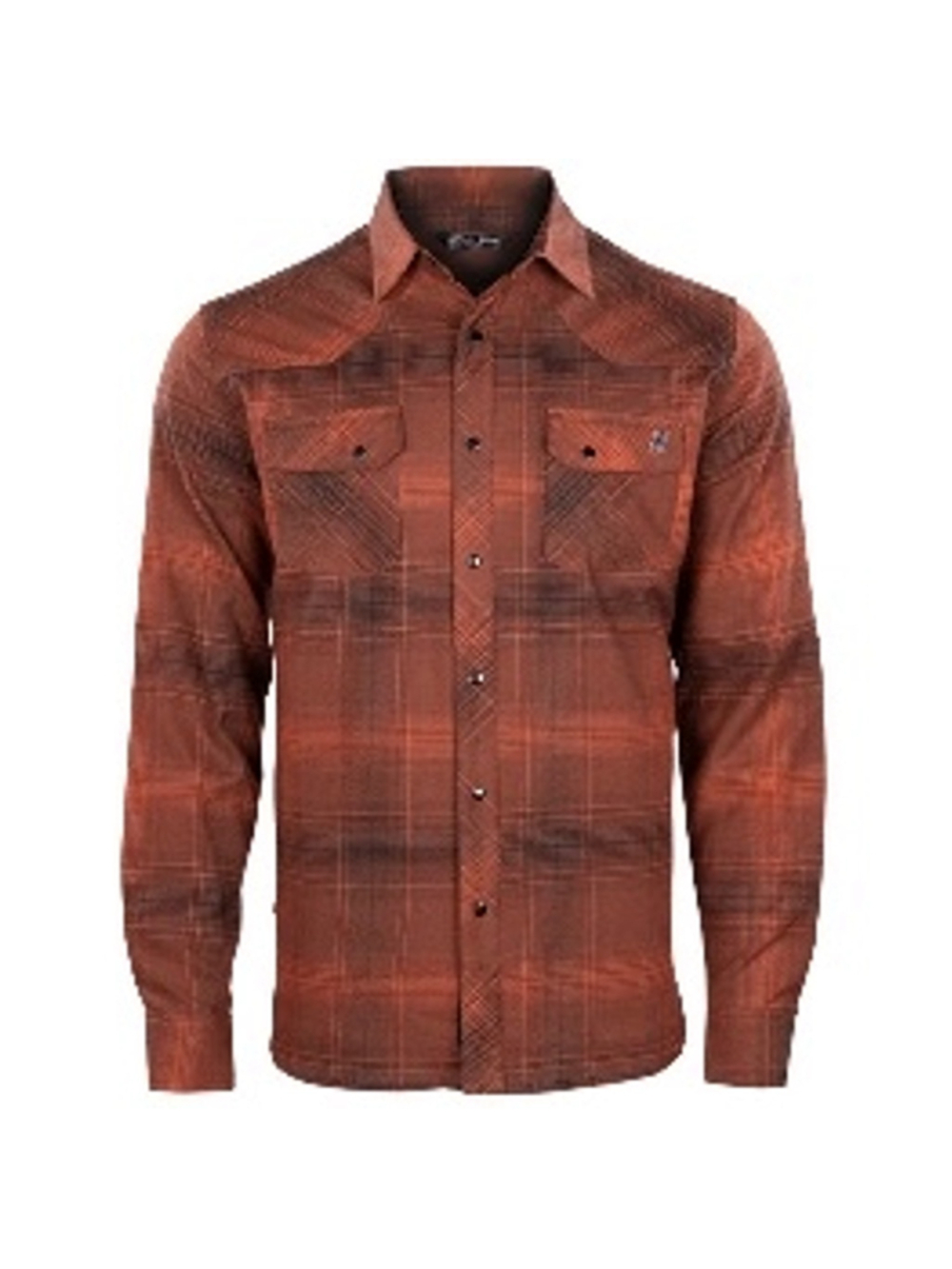 Stone Glacier Redstone Plaid Snap Button Timber Butte Gorpcore Shirt Small GUC